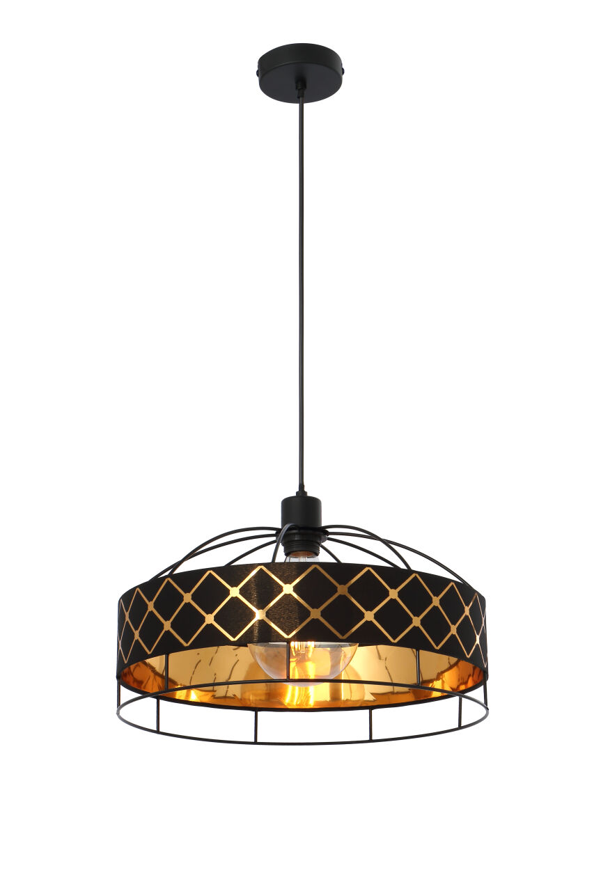 Globo Lighting - BLANCA - Hängeleuchte Metall schwarz, 1x E27