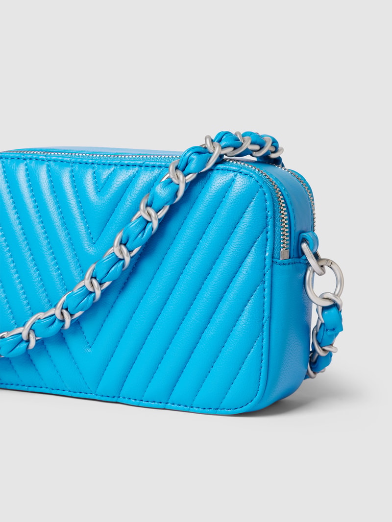 Umhängetasche mit Ziernähten Modell 'ELLA' in royalblau