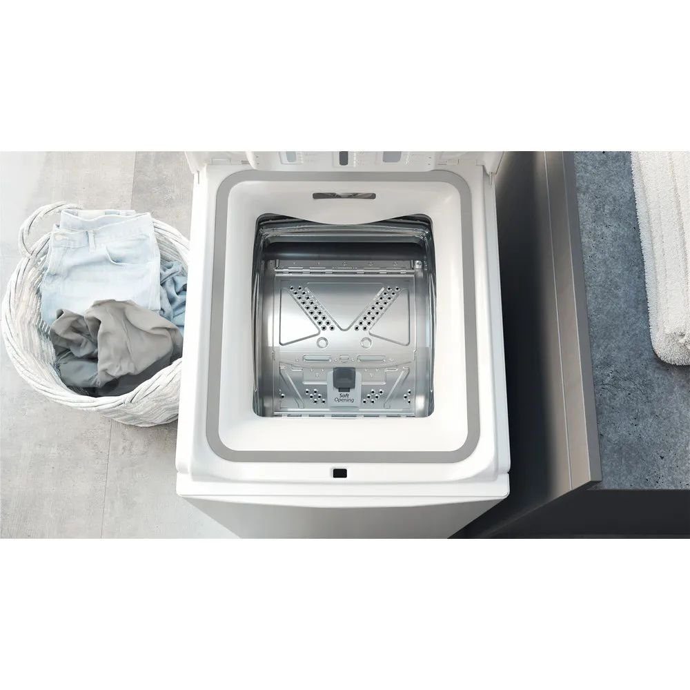 BAUKNECHT Waschmaschine Toplader WAT Eco 612 N, 6 kg, 1200 U/min, Antiflecken, Fresh-Finish, Kurz-Taste