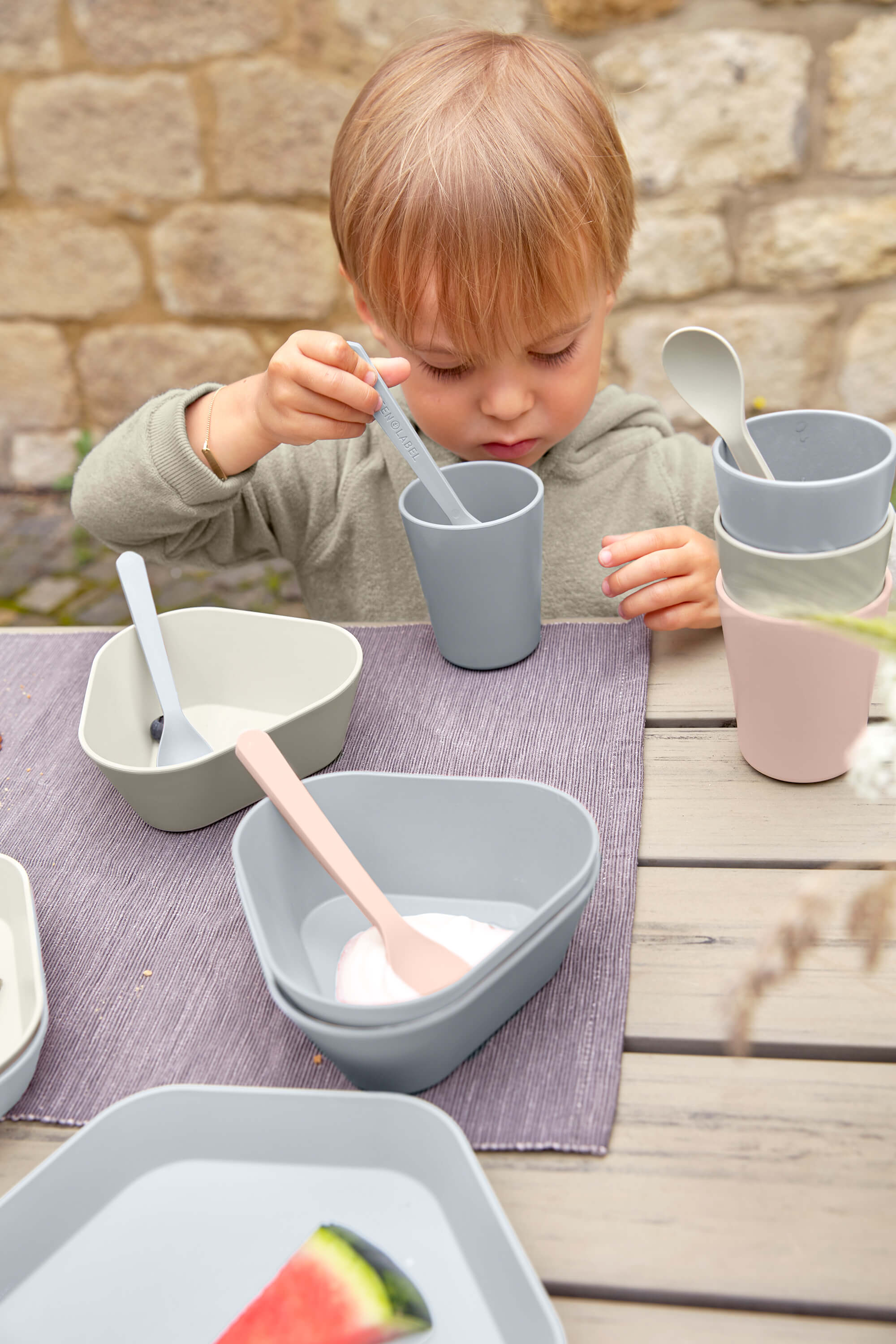 Trinkbecher Kinder - Geo, Graublau