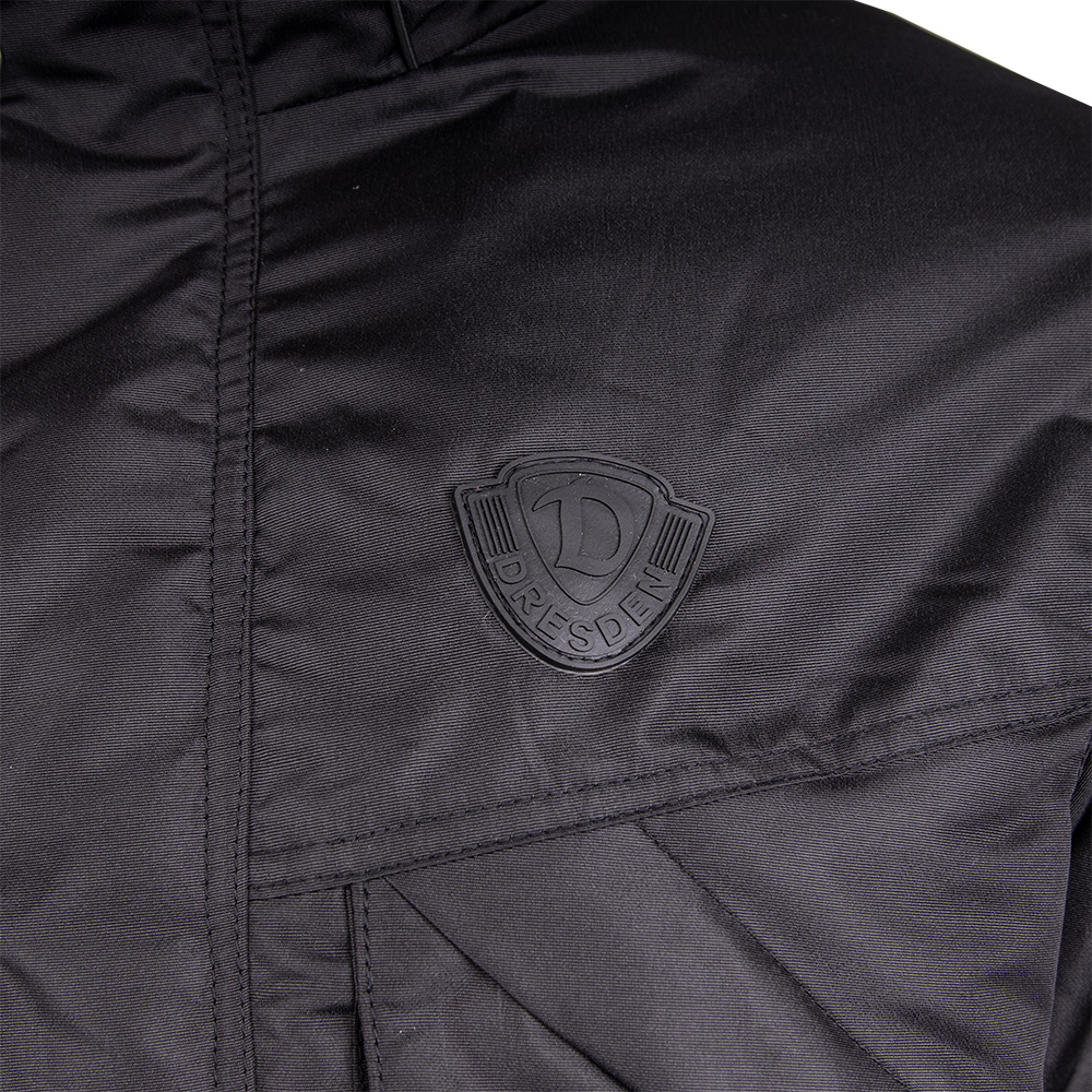 Winterjacke PARKA PVC Logo Ton in Ton