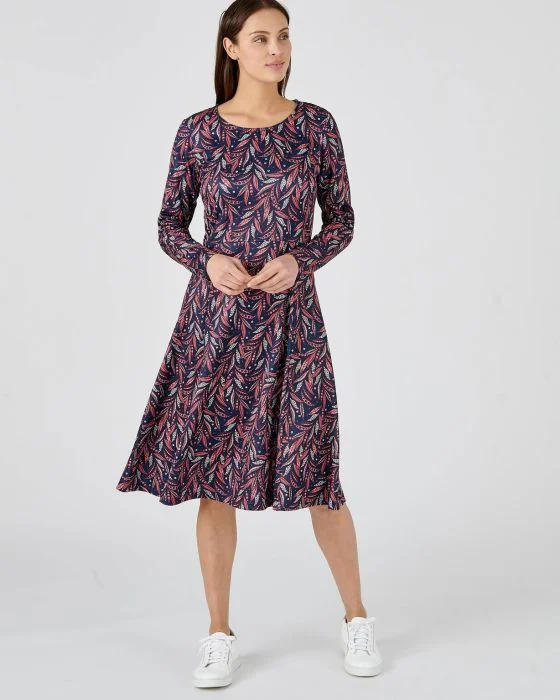 Robe forme patineuse maille chaude