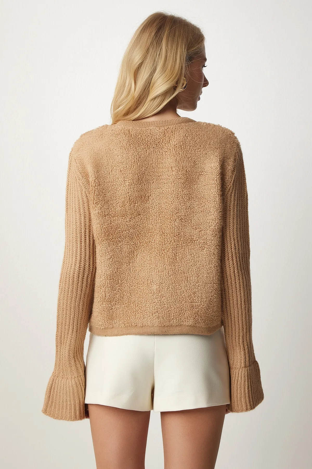Happiness İstanbul  Strickjacke - Braun - Regular Fit