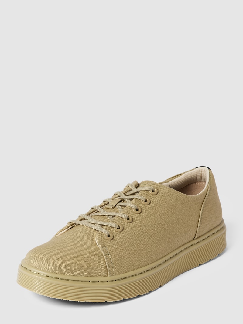 Sneaker mit Label-Detail Modell 'Dante' in olivgrün