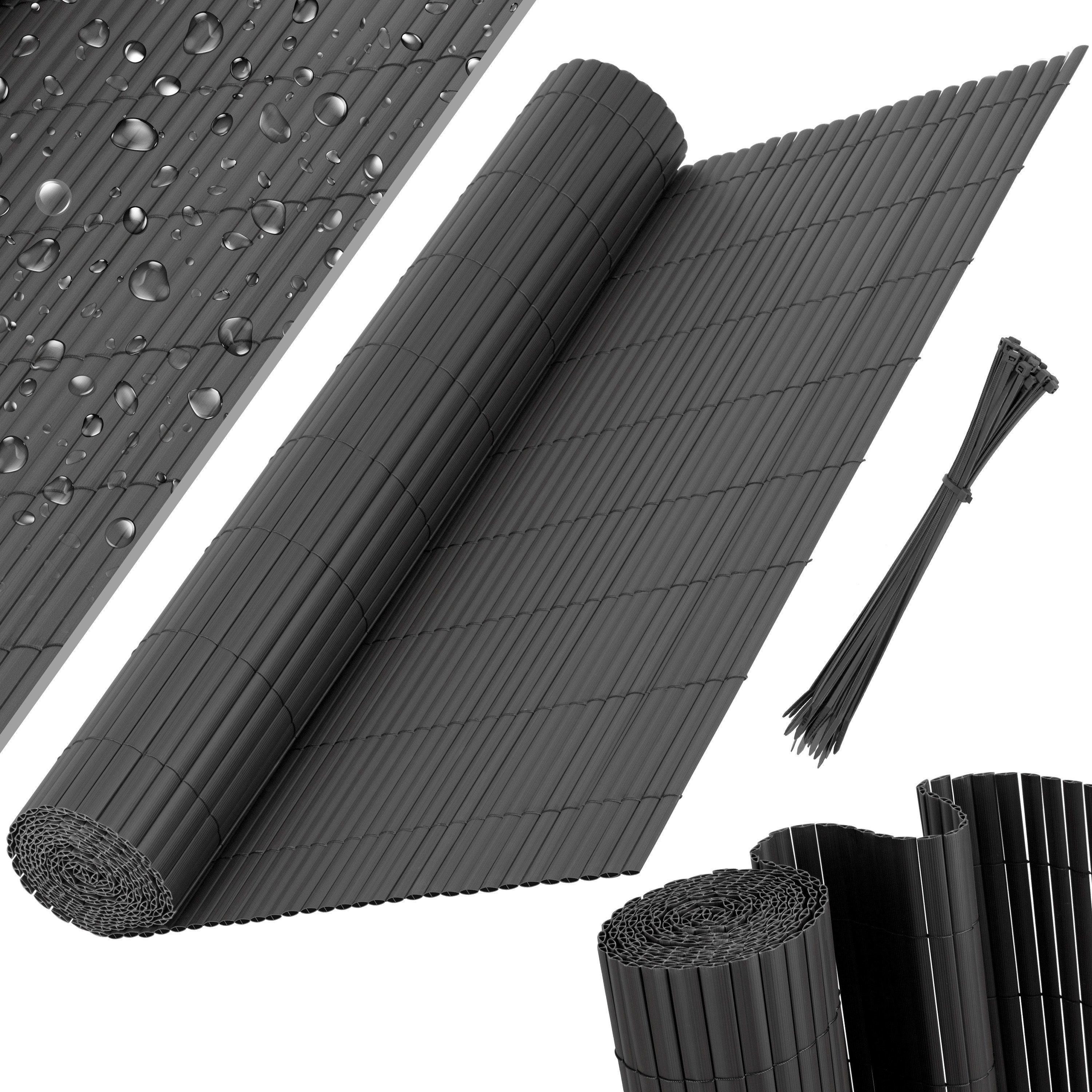KESSER Sichtschutzstreifen, PVC Sichtschutzmatte Balkonverkleidung Windschutz Sichtschutzzaun