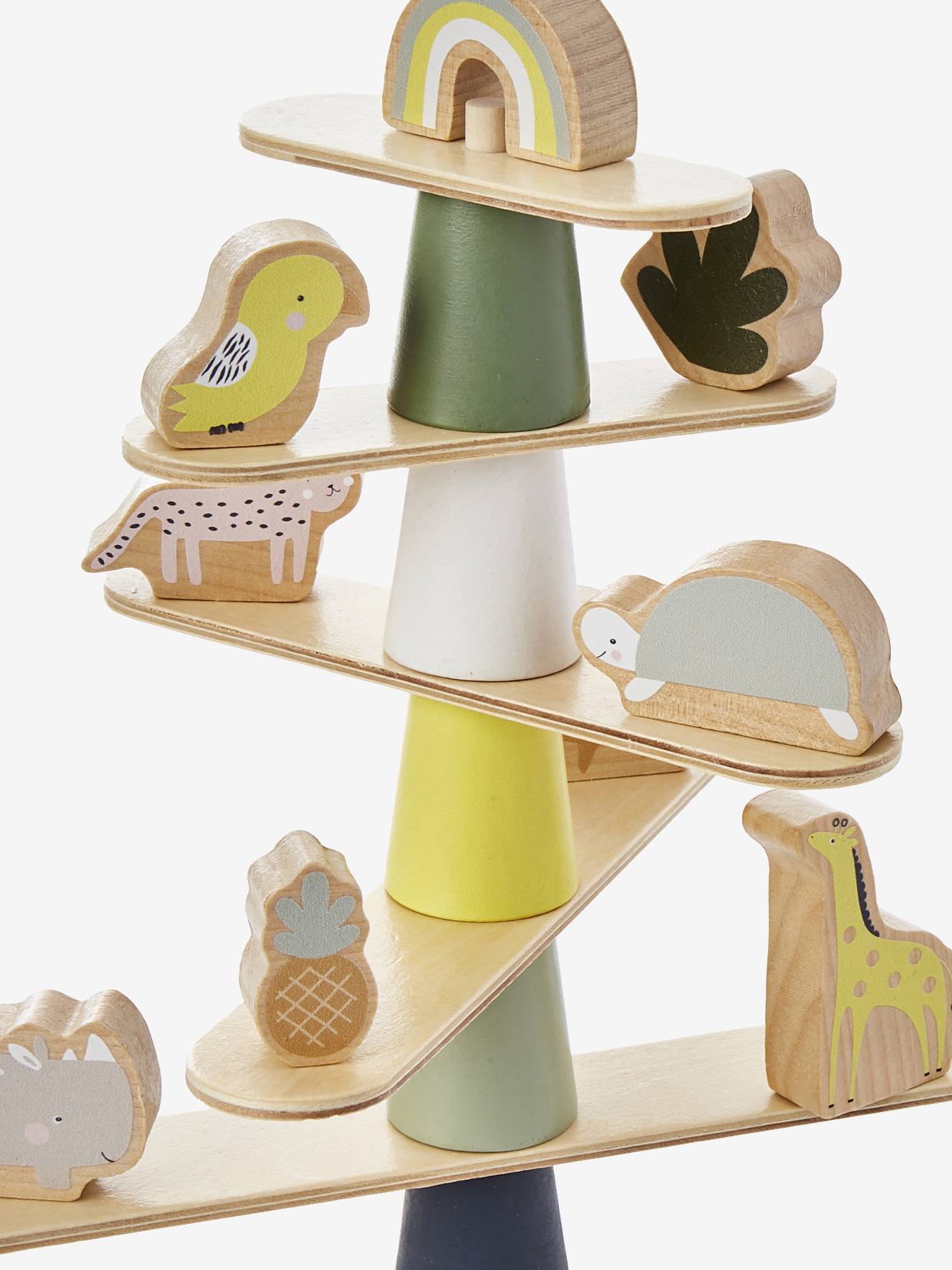 Vertbaudet Kinder Gleichgewichtsspiel, Holz FSC - mehrfarbig