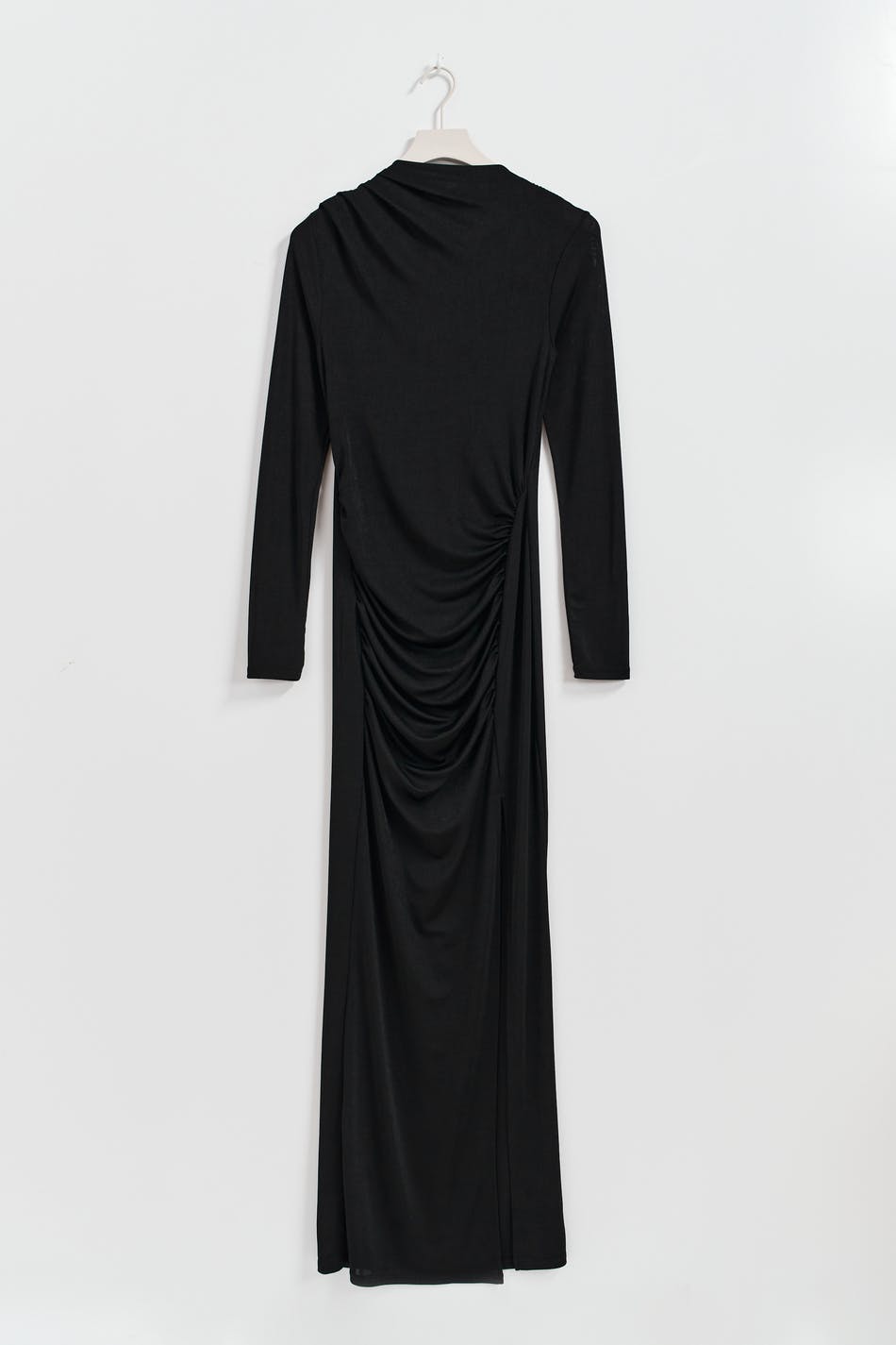 Drapy maxi slit dress