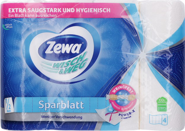 Zewa Küchenrolle Wisch & Weg Sparblatt (4x74 Blatt)