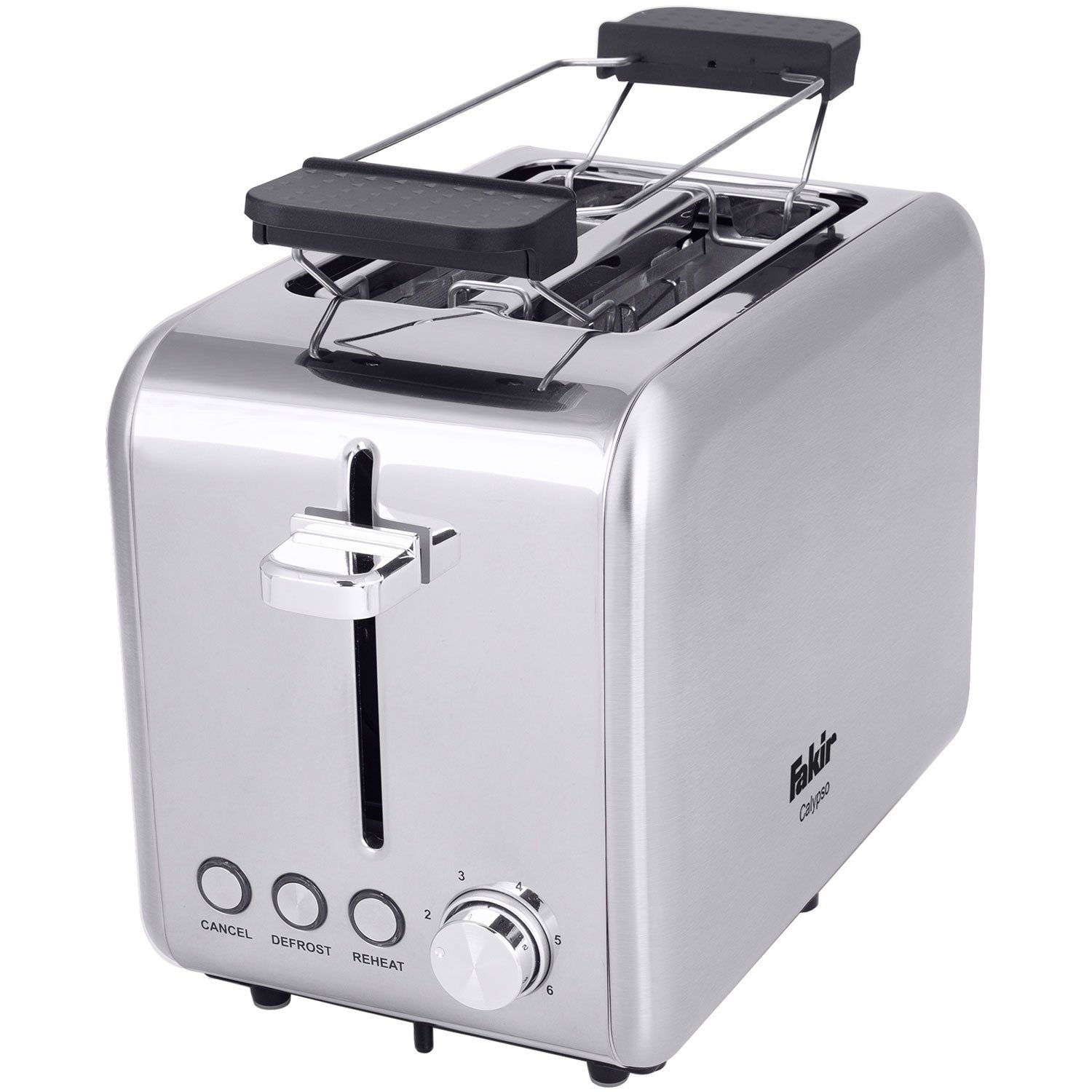 FAKIR Frühstücks-Set 9233001_4005001_9228001 (3-tlg), Set aus Filter-Kaffeemaschine, Wasserkocher & Toaster, Edelstahl