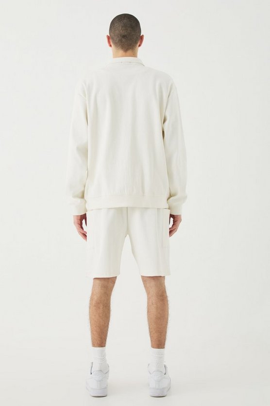 Gerippte Oversize Jacke