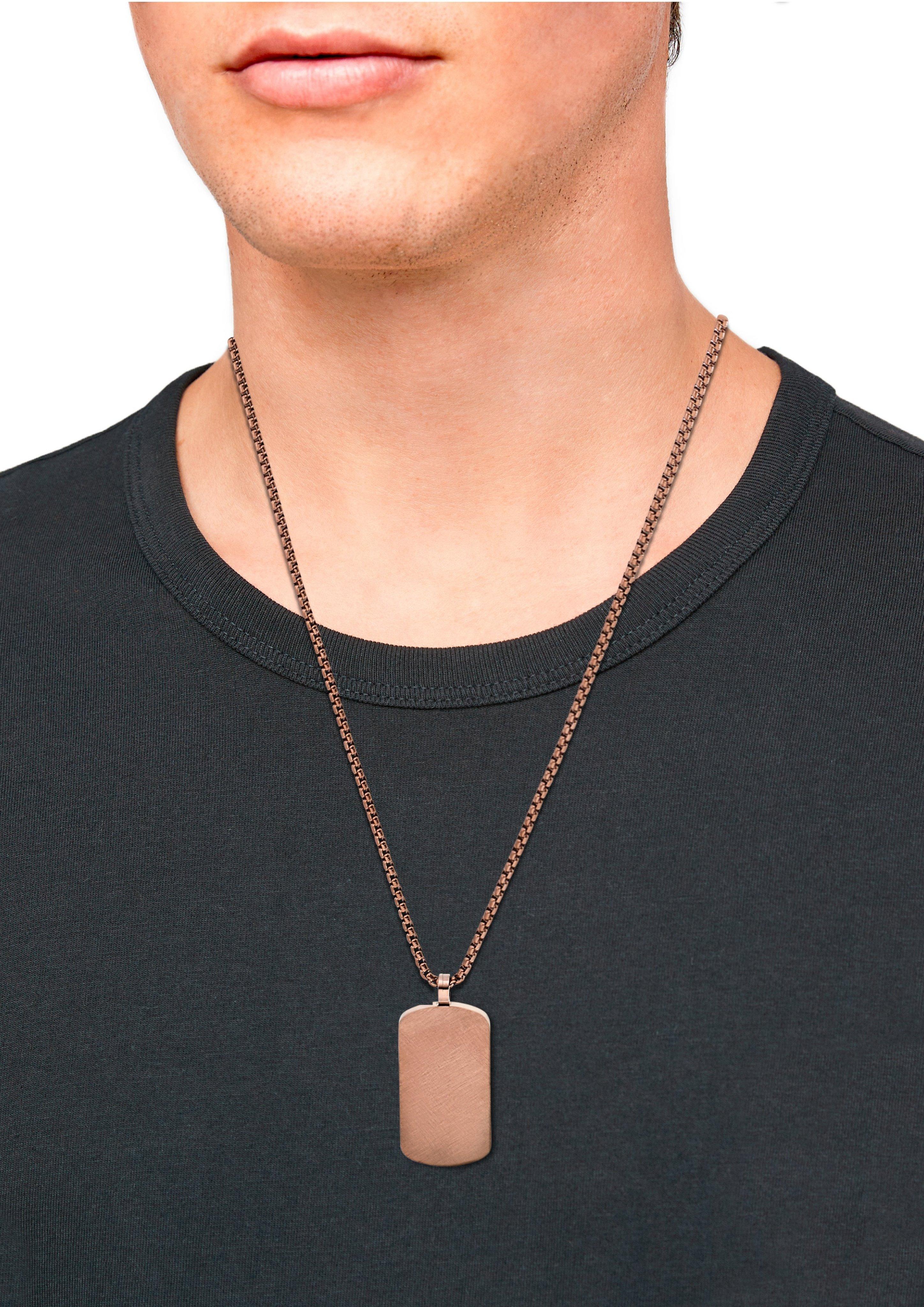 Dog-Tag-Kette in Kupfer  6009615-95B0
