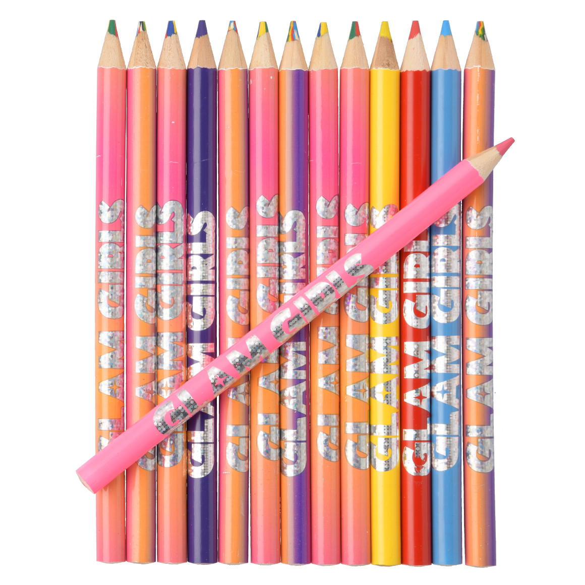 Glam Girls Farbstift-Set mit 14 Stiften