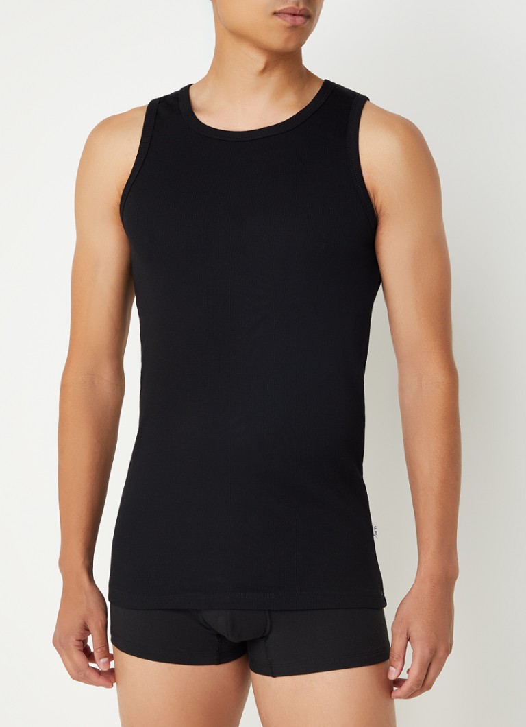 Claesens Singlet mit Rippstruktur im 2er-Pack