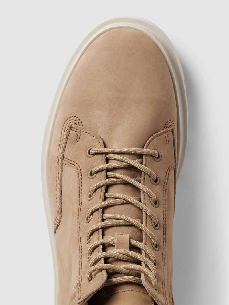 Schnürboots aus Leder Modell 'FOREST' in beige