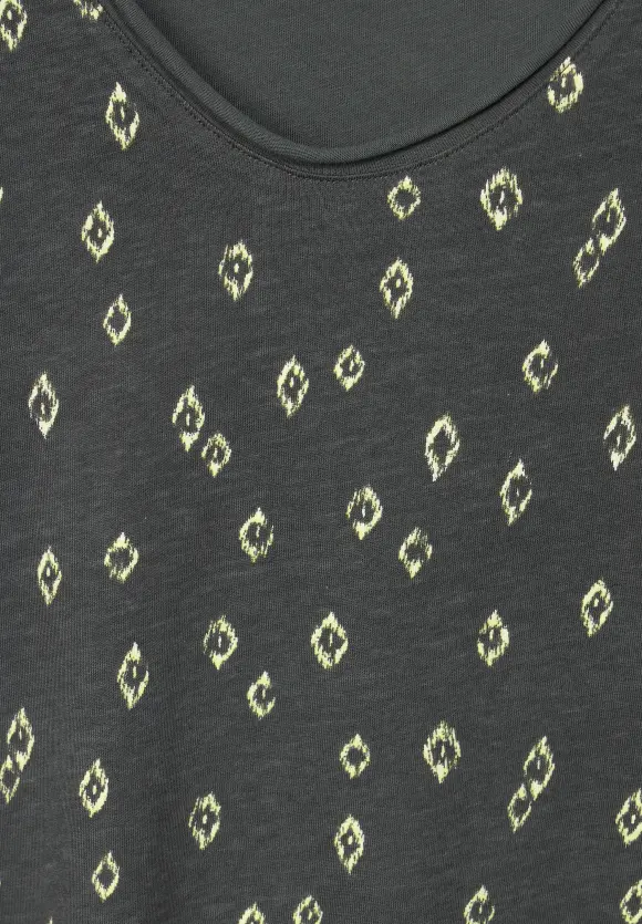 CECIL Ikat Minimalprint T-Shirt