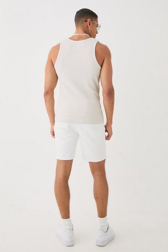 Tanktop in Waffeloptik