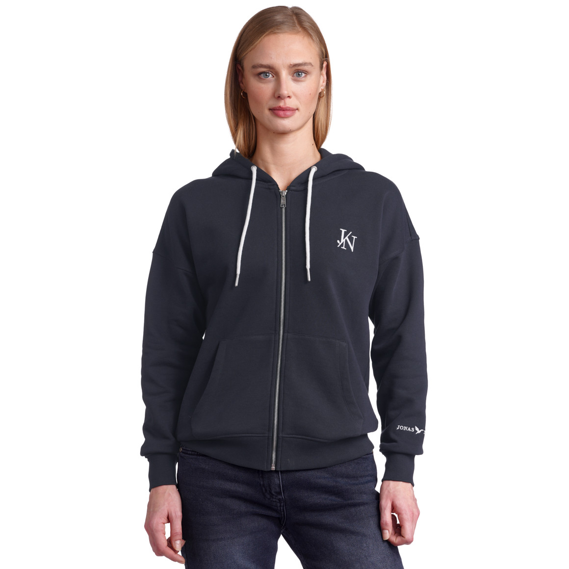 Damen Sweatjacke mit Einschubtaschen