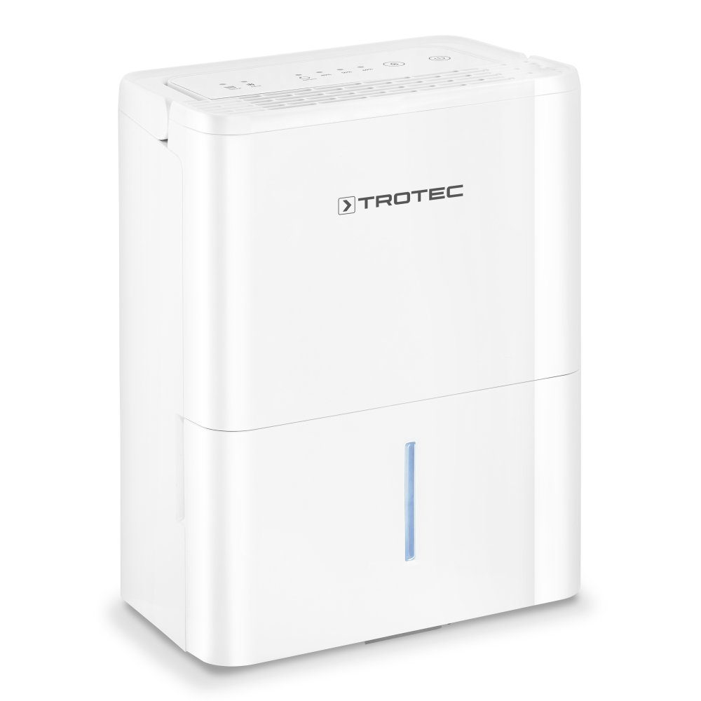 TROTEC Luftentfeuchter TTK 32 E, für 37 m³ Räume, Entfeuchtung 14,00 l/Tag, Tank 2,10 l, Hygrostatgesteuerte Entfeuchtungsautomatik