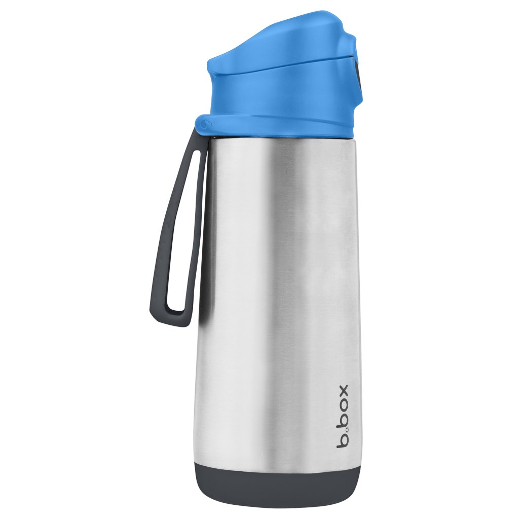 b.box Stahlthermosflasche 500 ml - blau/grau