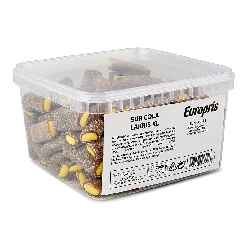 KnallGodt Sur cola lakris 2 kg