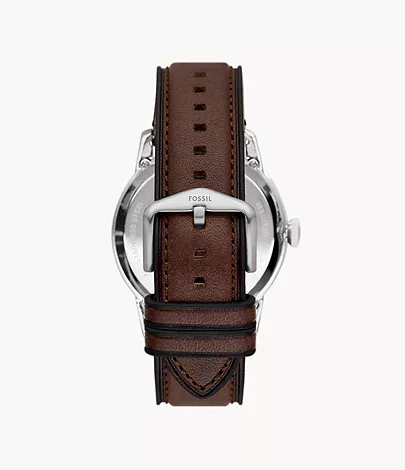 Fossil Herrenuhr Townsman Automatik Leder Braun