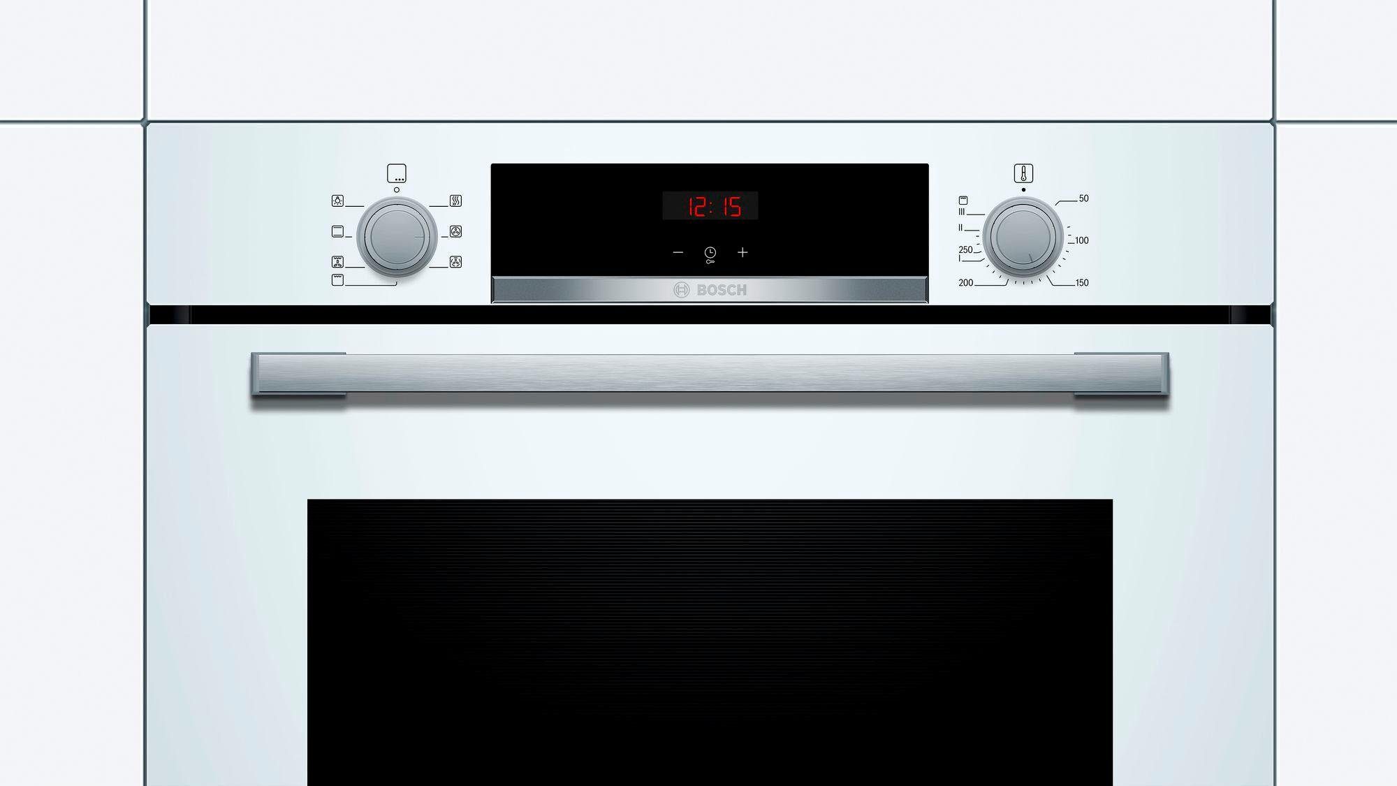 BOSCH Einbaubackofen 4 HBA533BW1, mit Teleskopauszug nachrüstbar, ecoClean Direct