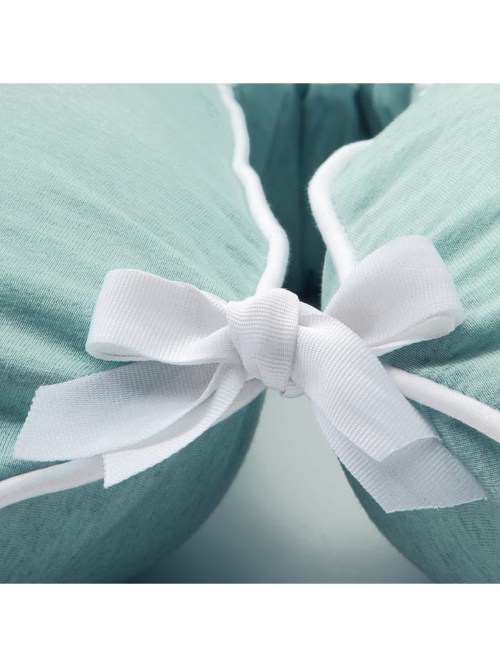 nordic coast company  Stillkissen Bezug in Mint Grün - (L) 180 cm  günstig kaufen 180x30 cm