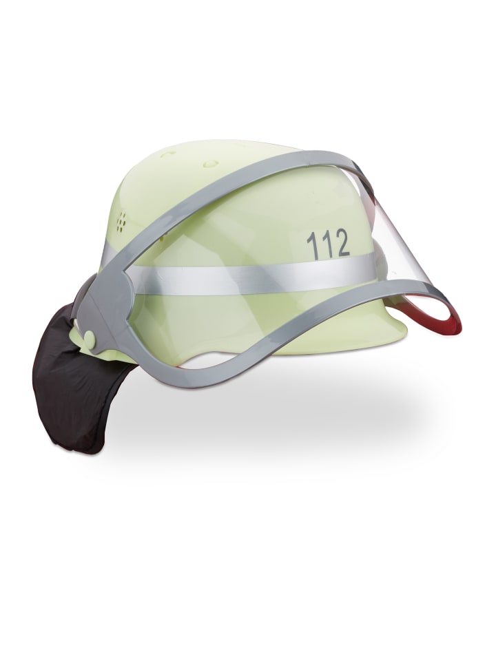 relaxdays 12x Feuerwehrhelm in Gelb günstig kaufen onesize