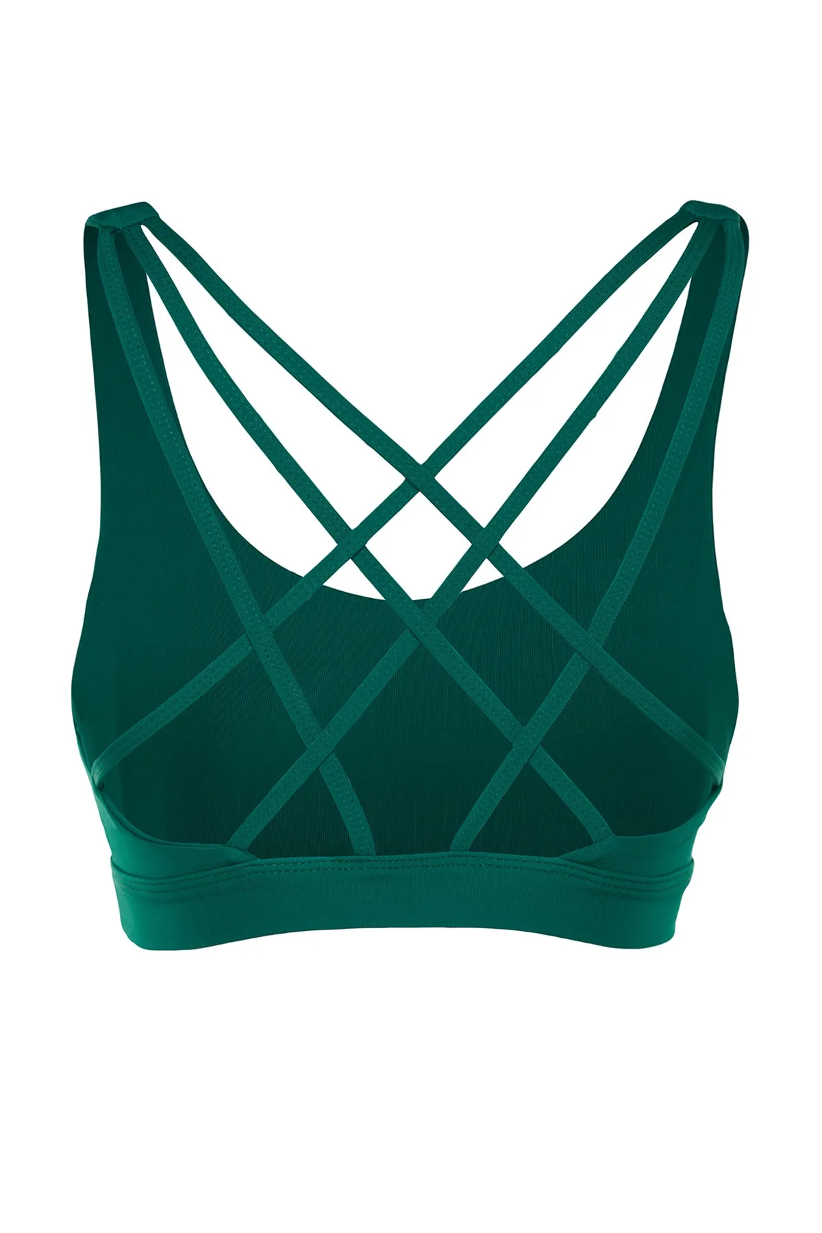 Trendyol Collection  Dunkelgrüner Strick-Sport-BH mit Stütz-/Styling-Rücken und überkreuzten Trägern TWOAW23SS00000