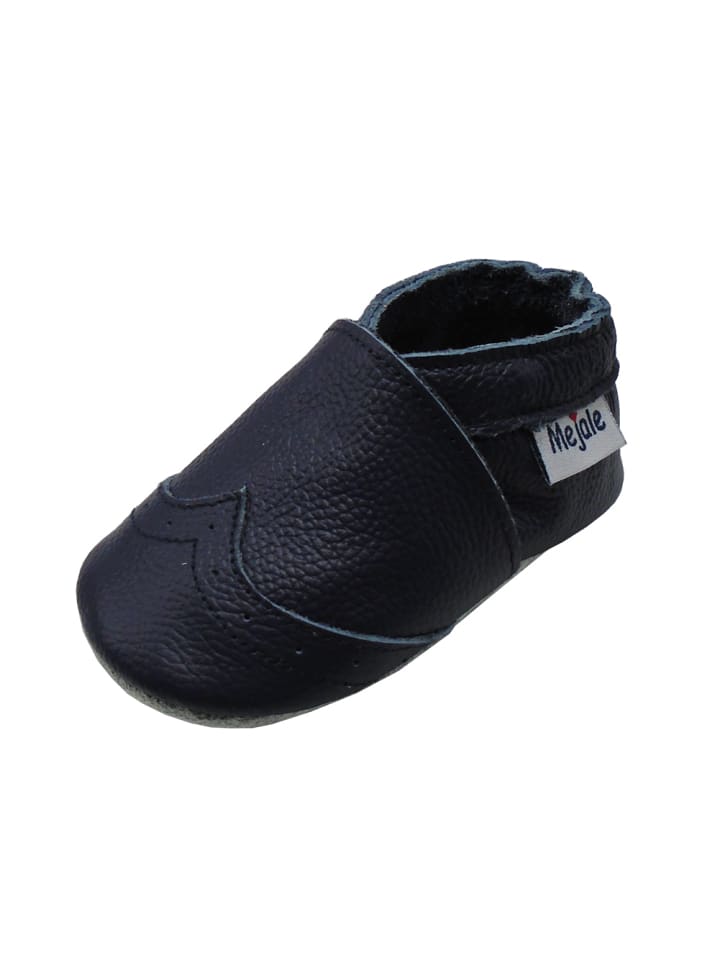 Yalion Leder-Krabbelschuhe in Dunkelblau günstig kaufen