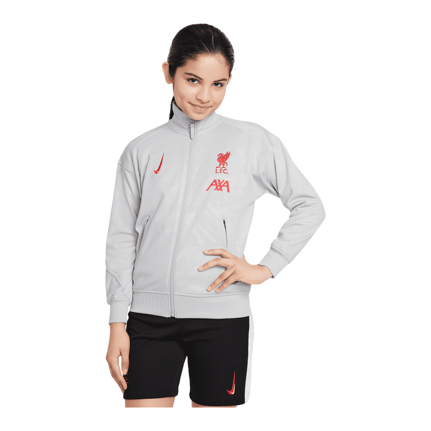 Nike FC Barcelona Academy Anthem Jacke 3rd Kids Grau F078