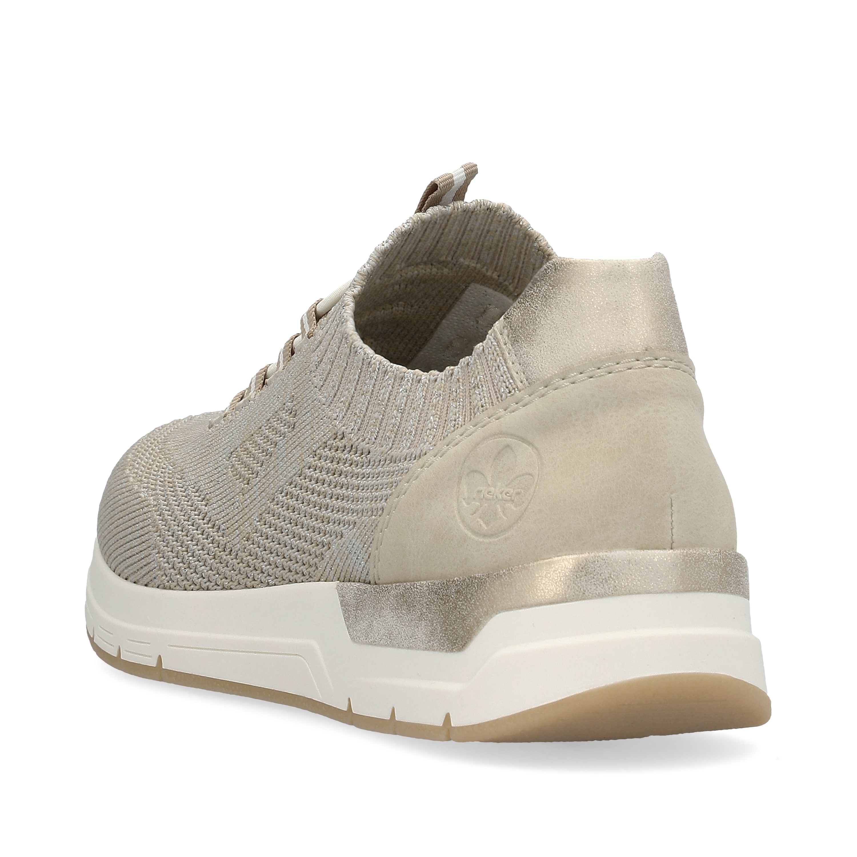 Rieker Damen Slipper beige-grau