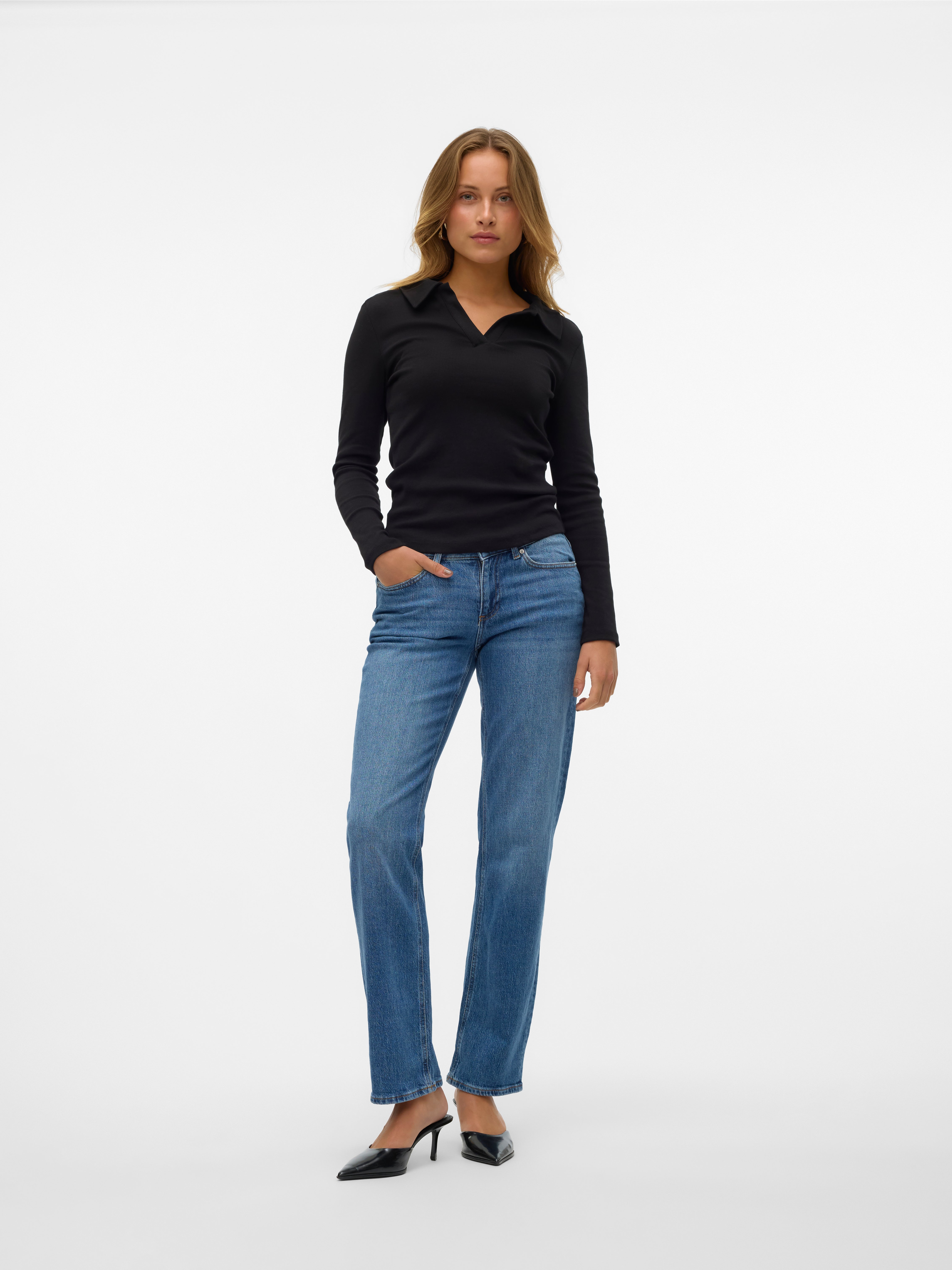 VMJADA Mid Rise Gerade geschnitten Jeans