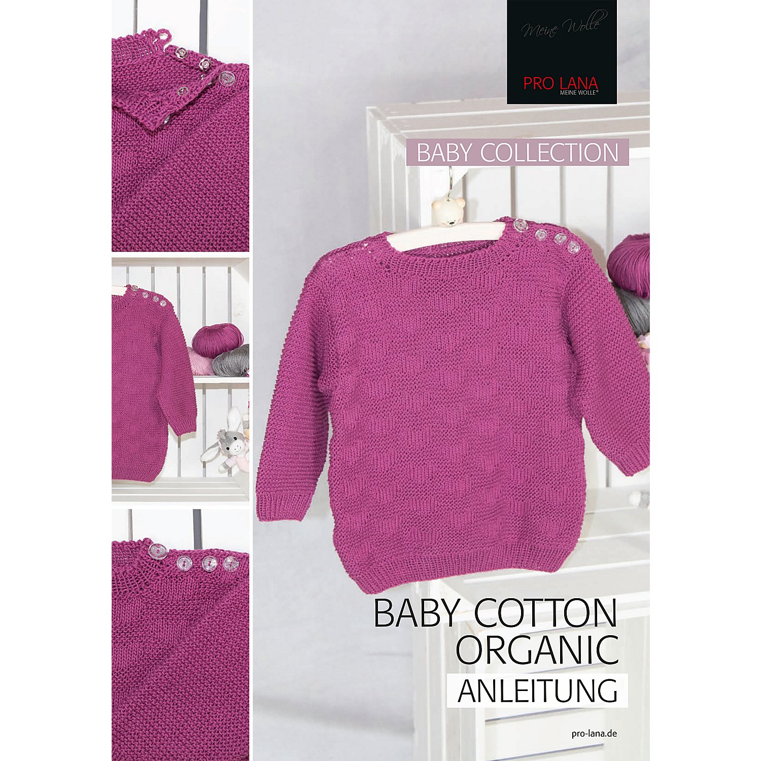 Strickanleitung – Baby Pulli aus Pro Lana Baby Cotton Organic