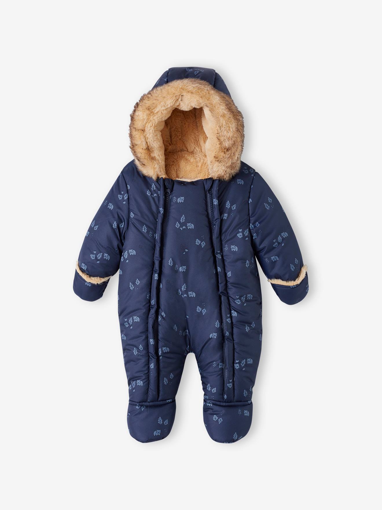 Vertbaudet Baby Winter-Overall mit Recycling-Polyester, gefüttert - nachtblau