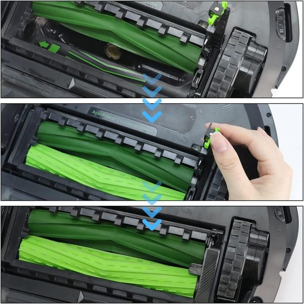 Zubehör-Set 2 Set Gummibürste kompatibel für iRobot Roomba, Melteine, (4-tlg)