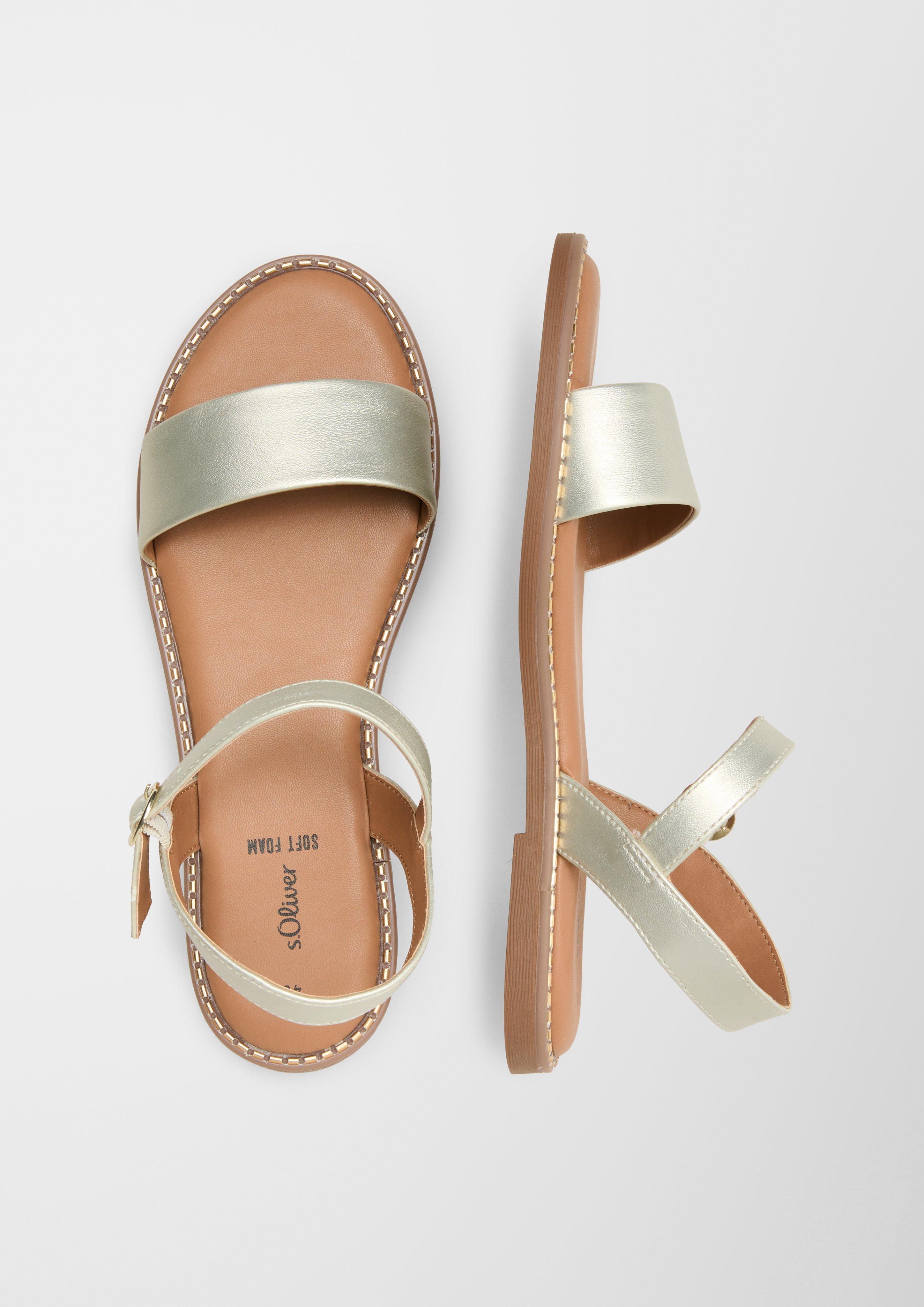Sandalen mit Glanz-Optik  6007707-934