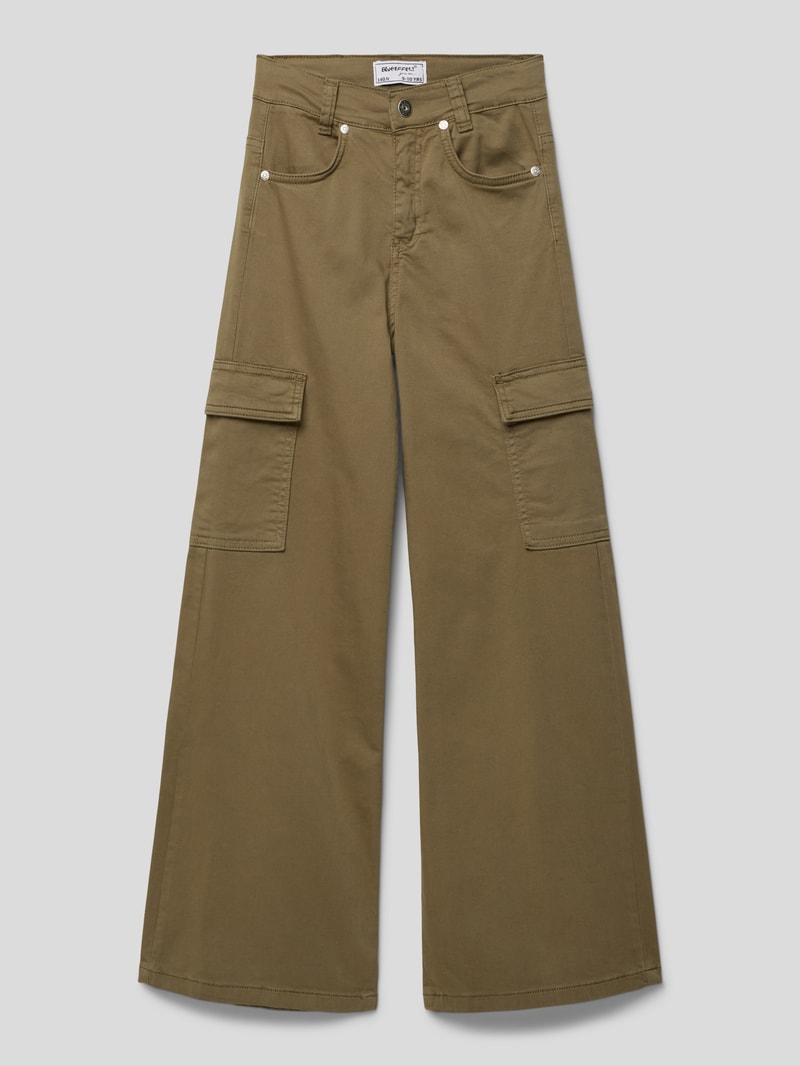 Cargohose mit Stretch-Anteil in olivgrün