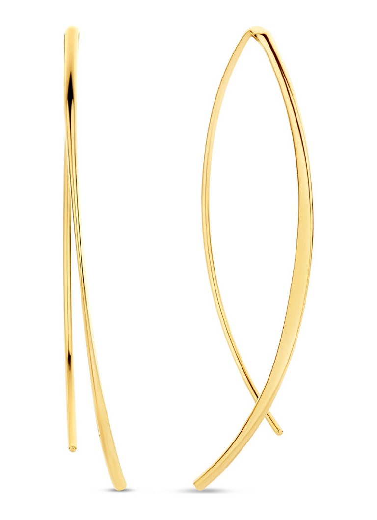 Jackie 14K kultaa Jackie JKE23.359 naisten korvakorut kulta 4cm