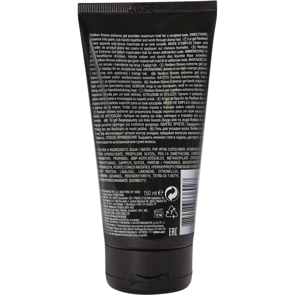 Redken Redken Brews Styling Stand Tough Gel coiffant