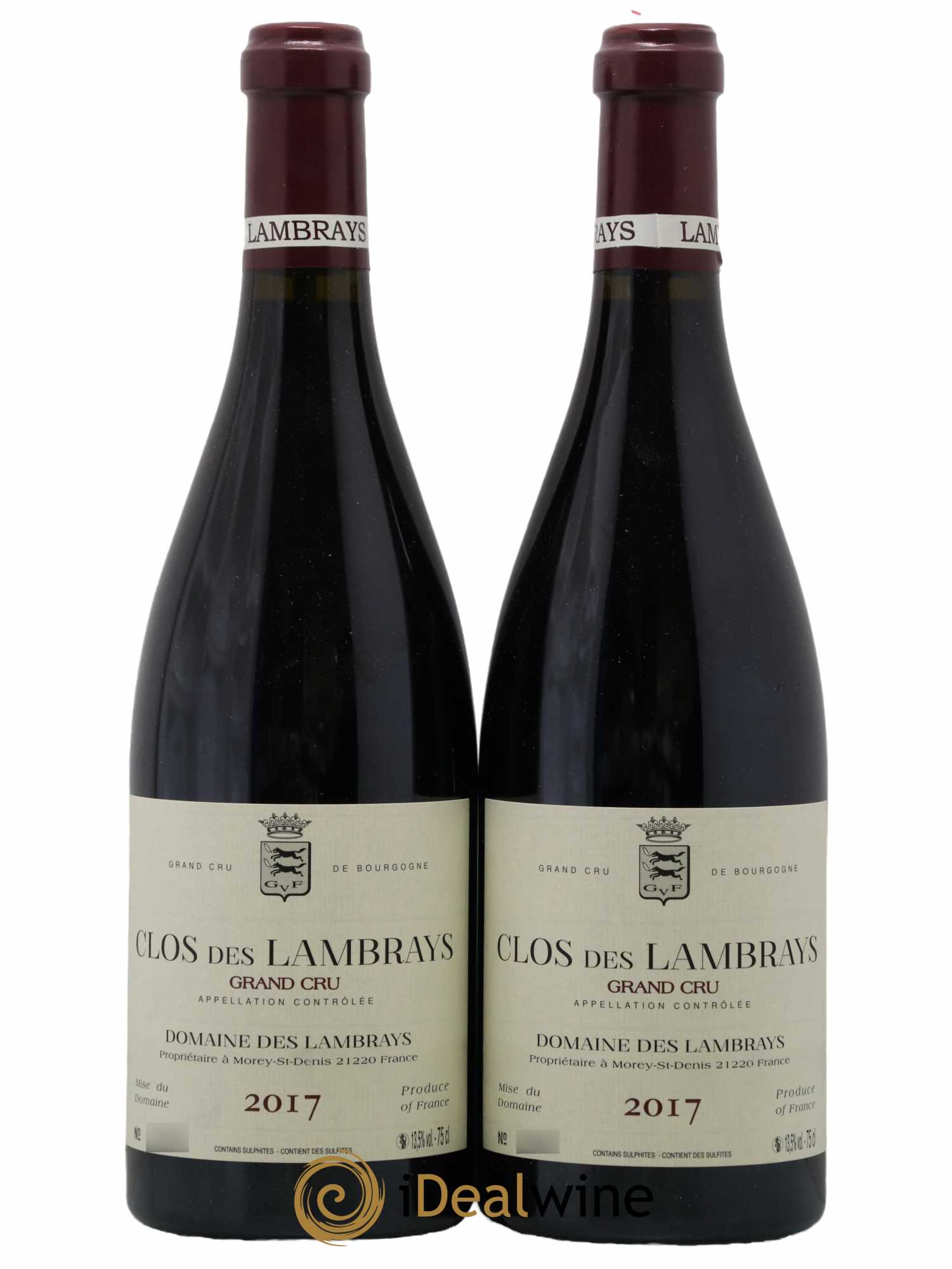 Clos des Lambrays Grand Cru Domaine des Lambrays  2017 - Lot de 2 Bouteilles