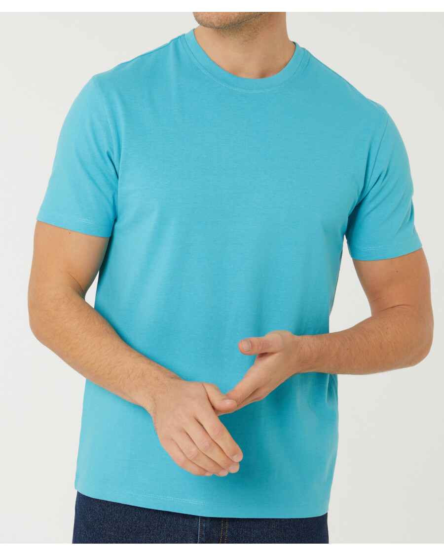 T-Shirt in Türkis