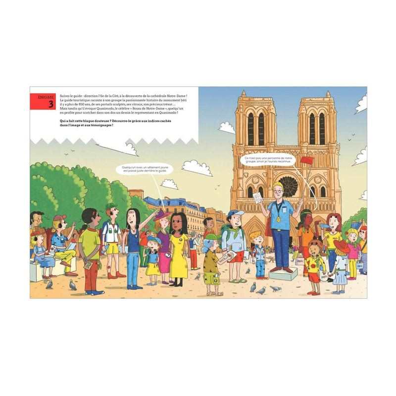 Livre Enquêtes à paris 12 énigmes 20 suspects, à toi de jouer - Flammarion