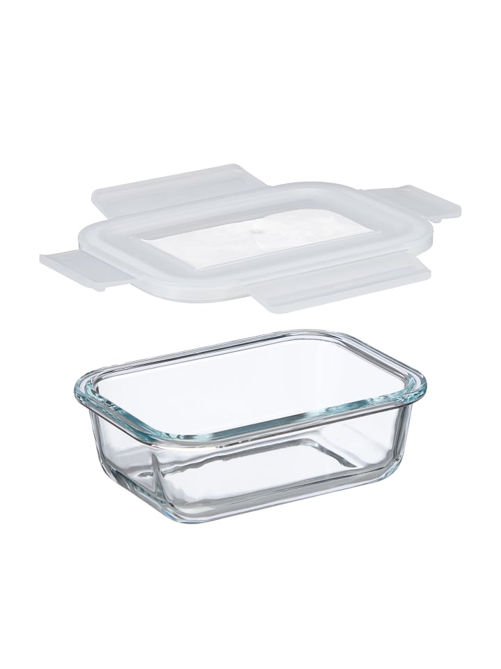 relaxdays 6x Glasbehälter mit Deckel in Transparent - 370 ml günstig kaufen onesize