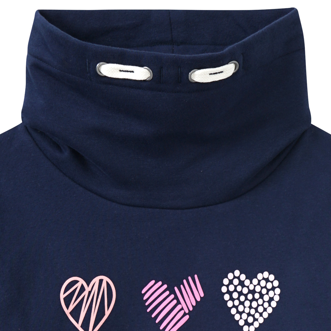 Mädchen Sweatshirt mit Schalkragen