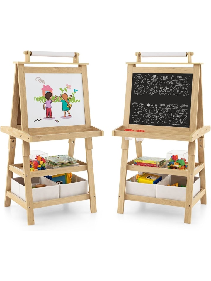 COSTWAY 3 in 1 Staffelei in Beige günstig kaufen 50 x 60 cm