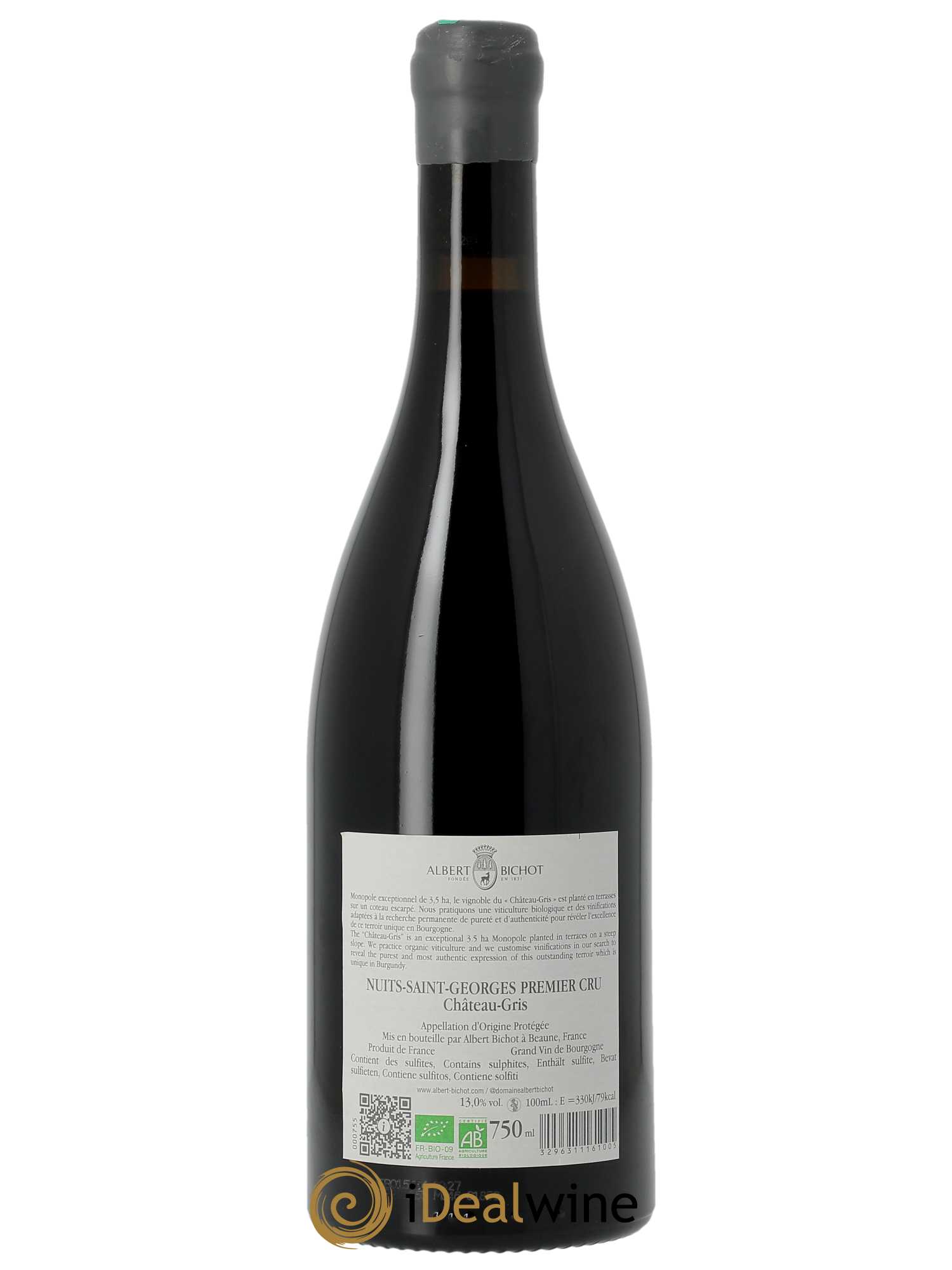 Nuits Saint-Georges 1er Cru Château Gris - Albert Bichot  2021 - Lot de 1 Bouteille