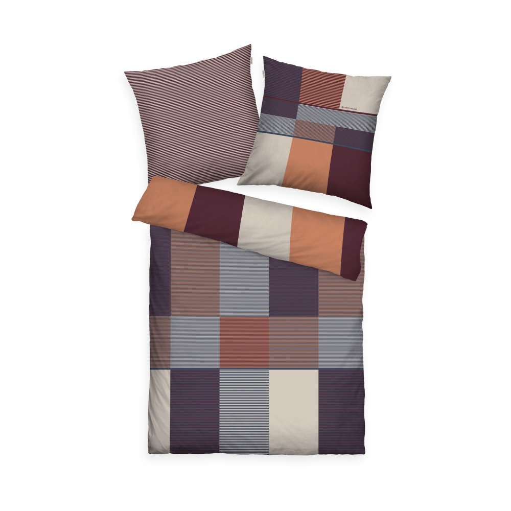 Bettwäsche Tom Tailorcoral/ plum/