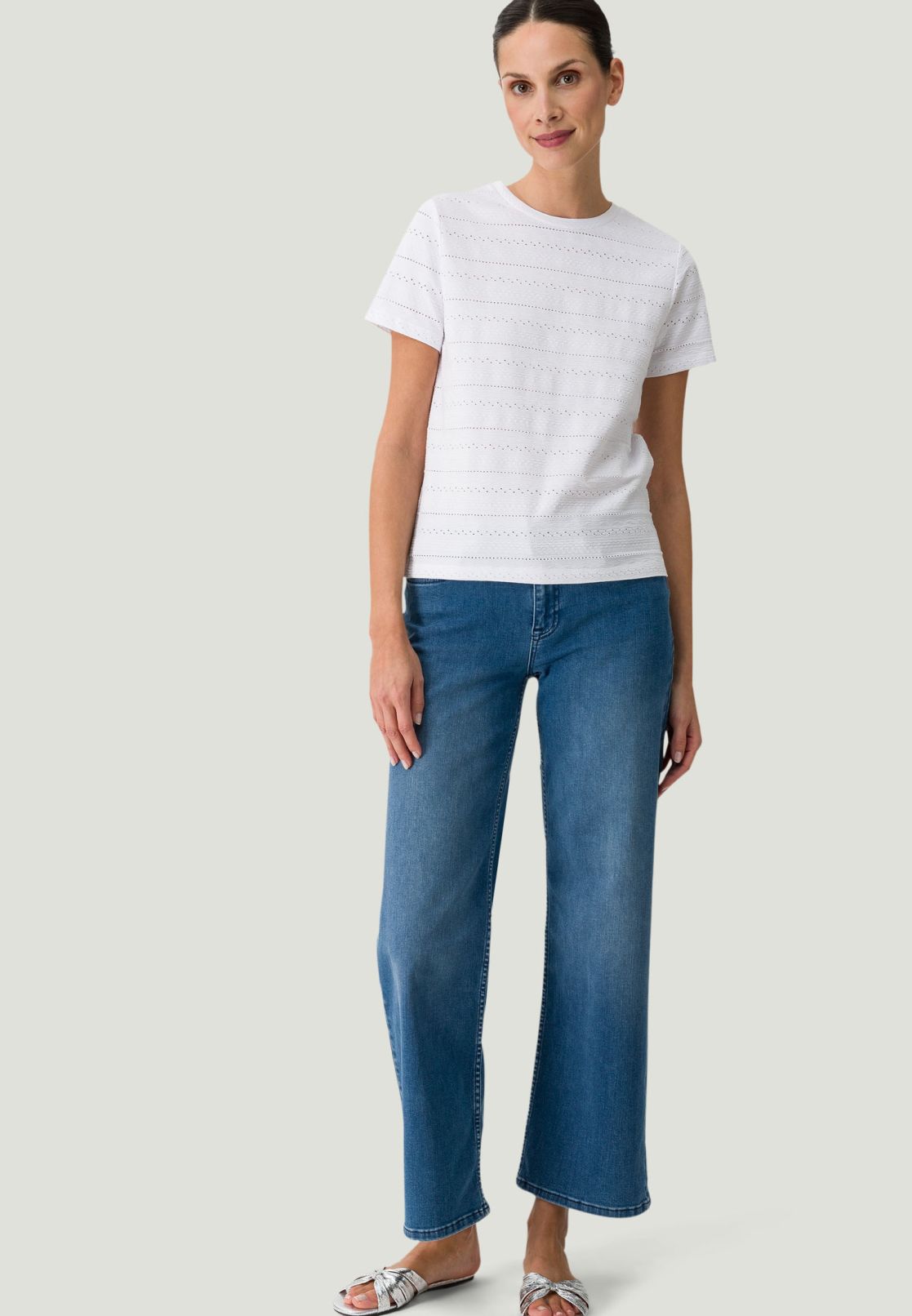 Shirt mit Ajourstrickmuster