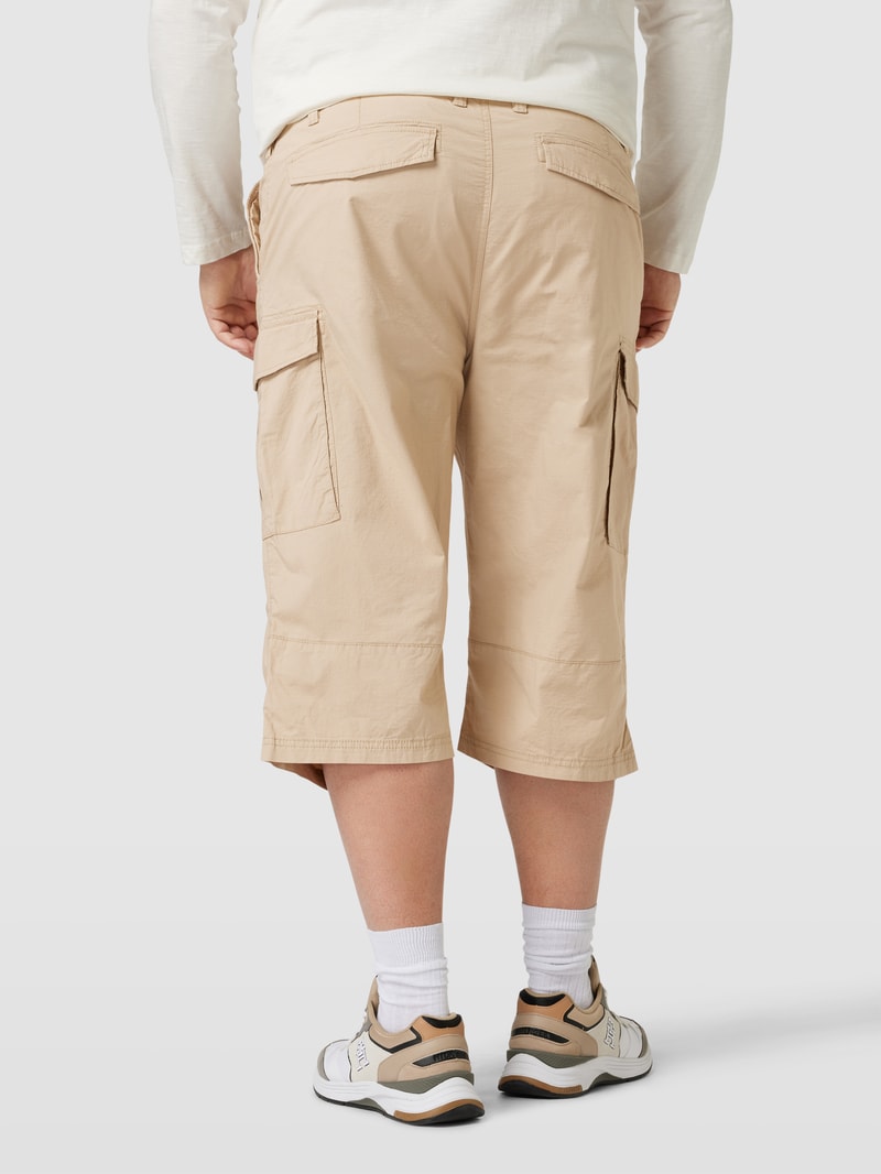 PLUS SIZE Caprihose mit Cargotaschen Modell 'Detroit' in beige